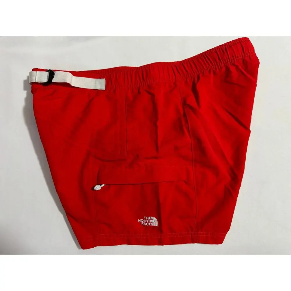 The North Face Red & White Shorts with Belt - Men's Size XXL (5
